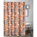 Millwood Pines Quedgeley Single Shower Curtain Polyester in Brown/Gray/Orange | 72 H x 72 W in | Wayfair E1A62ECE45254970B78C6437E11C1344