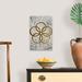 The Holiday Aisle® Five Golden Rings - Gold Leaf Holiday - Painting Print on Canvas Canvas, Wood | 18 H x 12 W x 1.25 D in | Wayfair