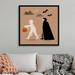 The Holiday Aisle® Graphic Halloween IV by Victoria Barnes - Painting Print on Canvas in Brown | 38 H x 38 W x 1.75 D in | Wayfair