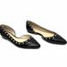 Coach Shoes | Coach Black Patent Studded Pointed Toe Flats | Color: Black | Size: 7.5