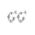 KUZZOI - Herren Stecker Creolen Vintage 925 Silber Herrenschmuck