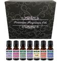 Fragrance Oil Aromatic Scented Perfume Oil Gift Set of 7 - Freesia Honeysuckle Jasmine Lilac Vanilla Strawberry and Violet - ( 7 x 10 ml ) by Prevenage Made In USA