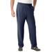 Men's Big & Tall Wicking Fleece Open Bottom Pants by KS Sport™ in Navy Marl (Size XL)