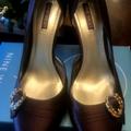 Nine West Shoes | Chocolate Brown Satin Dress Shoes | Color: Brown | Size: 9
