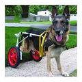 KHUY Wheelchair for Large Dogs Upgraded Dog Wheels for Back Legs Pet Cart Dog Wheel Chair Hind Legs Rehabilitation, Walkin Wheels Help Em Up Harness (Size : Large)