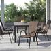 Lark Manor™ Artu Outdoor Stack Chair w/ Flex Comfort Material & Metal Frame Sling | 36 H x 21.25 W x 29 D in | Wayfair