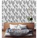 Wildon Home® Pegeen Leaves Peel & Stick Wallpaper Roll Vinyl in Black/White | 25 W in | Wayfair 044782603ECE4EDEACDB32052F295404