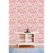 Wildon Home® Potterville Leaves Peel & Stick Wallpaper Roll Vinyl in Pink/White | 10.42' L x 25" W | Wayfair 62CBCD69BF15493490DB0BEFBDB7B5F0