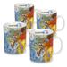 Konitz Knowledge Geography Coffee Mug Porcelain/Ceramic in Blue/Brown | 4.3 H x 3.6 W in | Wayfair 44 1 330 2078