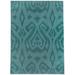 Bungalow Rose Buzz Low Pile Carpet Straight Rectangular Chair Mat in Green/Blue | 4' W x 6' D | Wayfair 790DCD389B374178817C93EDBAAB26F2