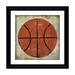 East Urban Home Ball II by Michael Mullan - Painting Print Paper in Gray/Green/Orange | 16 H x 16 W x 1 D in | Wayfair