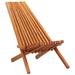 Dovecove Solid Acacia Wood Folding Outdoor Lounge Chairs Deck Chair Seat Wood/Solid Wood in Brown/White | 30.3 H x 22.8 W x 37.4 D in | Wayfair