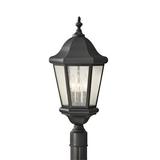 Charlton Home® Kenan Outdoor 3-Light Lantern Head Glass/Metal in Black | 22.25 H x 10.25 W x 10.25 D in | Wayfair 67C80F8380B842B481768024DDBB5F67