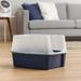 IRIS USA, Inc. IRIS USA Open-Top Cat Litter Box w/ Shield, Navy Plastic in Blue | 11.8 H x 15 W x 19 D in | Wayfair CLH-12