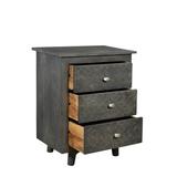 Gridley 3 Drawer Nightstand, Gray Wash - MOTI