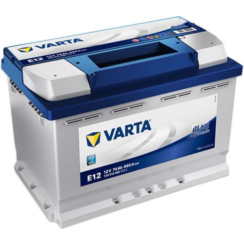 E12 Blue Dynamic 12V 74Ah 680A Autobatterie 574 013 068 inkl. 7,50 € Pfand – Varta