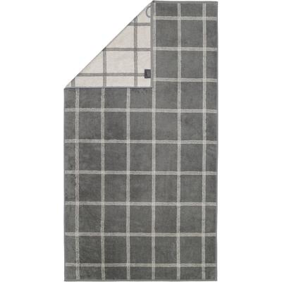 Cawö - Cawö Handtücher Luxury Home Two-Tone Grafik 604 schiefer - 77 1 ct Weiss