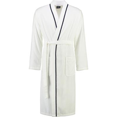 Cawö Bademäntel Herren Kimono Hoch-Tief-Velours 5702 weiß - 600 S Weiss
