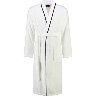 Cawö - Cawö Bademäntel Herren Kimono Hoch-Tief-Velours 5702 weiß - 600 1 ct Weiss