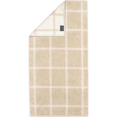 Cawö - Cawö Handtücher Luxury Home Two-Tone Grafik 604 sand - 33 1 ct Weiss