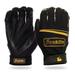 Franklin Sports MLB Classic One LT Baseball Batting Gloves Black / Gold Adult Large 1 Pair