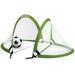 Kids Soccer Training Nets Portable Soccer Goal 4 Foot Instant Pop Up (Set of 2)