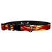 Moose Pet Wear Adjustable Collar 3/4 inch Small Deluxe: Hot Rod Flames Red Yellow