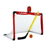 Franklin Sports Mini Hockey Goal Set - NHL Light Up Knee Hockey Goal and Stick Set with Hockey Ball