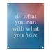 East Urban Home Polyester Handwritten Do What You Can Quote Tapestry Polyester in Pink/Blue | 59 H x 50 W in | Wayfair