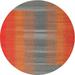 Gray/Orange 0.35 in Indoor Area Rug - East Urban Home Abstract Orange/Red/Gray Area Rug Polyester/Wool | 0.35 D in | Wayfair