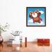 East Urban Home Red Panda Superhero by Toru Sanogawa - Painting Print Canvas in Blue/Brown/Green | 18 H x 18 W x 1.5 D in | Wayfair