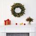 The Holiday Aisle® 24" PVC Wreath in Green/White | 24 H x 24 W x 5 D in | Wayfair B08D92E2EA7041F0850E591ED2A5BF54