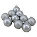 Northlight Seasonal 10ct 2-Finish Glass Christmas Ball Ornaments Glass in Gray | Wayfair 32625067