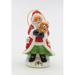 The Holiday Aisle® Santa Holding a Dog Hanging Figurine Ornament Ceramic/Porcelain in Green/Red/White | 4.25 H x 2.25 W x 2.625 D in | Wayfair