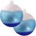 The Holiday Aisle® 6" (150mm) Ornament, Commercial Grade Shatterproof , Decorated Ball Shape Ornament in Blue | 9 H x 6 W x 3 D in | Wayfair