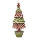 Northlight Seasonal 7" Glitter Shatterproof Christmas Tree Ornament Plastic in Red/Green/White | 7 H x 2.75 W x 1.25 D in | Wayfair 32256739