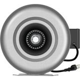 iPower 6 442 CFM Inline Duct Ventilation Fan HVAC Exhaust Blower for Grow Tent Grounded Power Cord