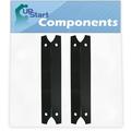 2-Pack BBQ Grill Heat Shield Plate Tent Replacement Parts for Brinkmann Pro Series 2250 (810-2250-2) - Compatible Barbeque Porcelain Steel Flame Tamer Flavorizer Bar Burner Cover 17 3/4