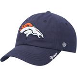 Women's '47 Navy Denver Broncos Miata Clean Up Primary Adjustable Hat