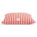 Vintage Stripe Envelope Dog Bed, 36" L X 30" W, Red, Medium