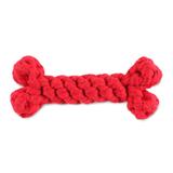 Red Rope Bone Dog Toy, Small