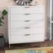 AllModern Capra 5 Drawer 30" W Chest Wood in White | 48 H x 30 W x 18 D in | Wayfair 6C8B314034A44BC0B34626BD29FFCD73