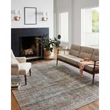 Blue/Brown 60 x 0.13 in Area Rug - Chris Loves Julia x Loloi Jules Oriental Lagoon/Brick Area Rug Polyester | 60 W x 0.13 D in | Wayfair