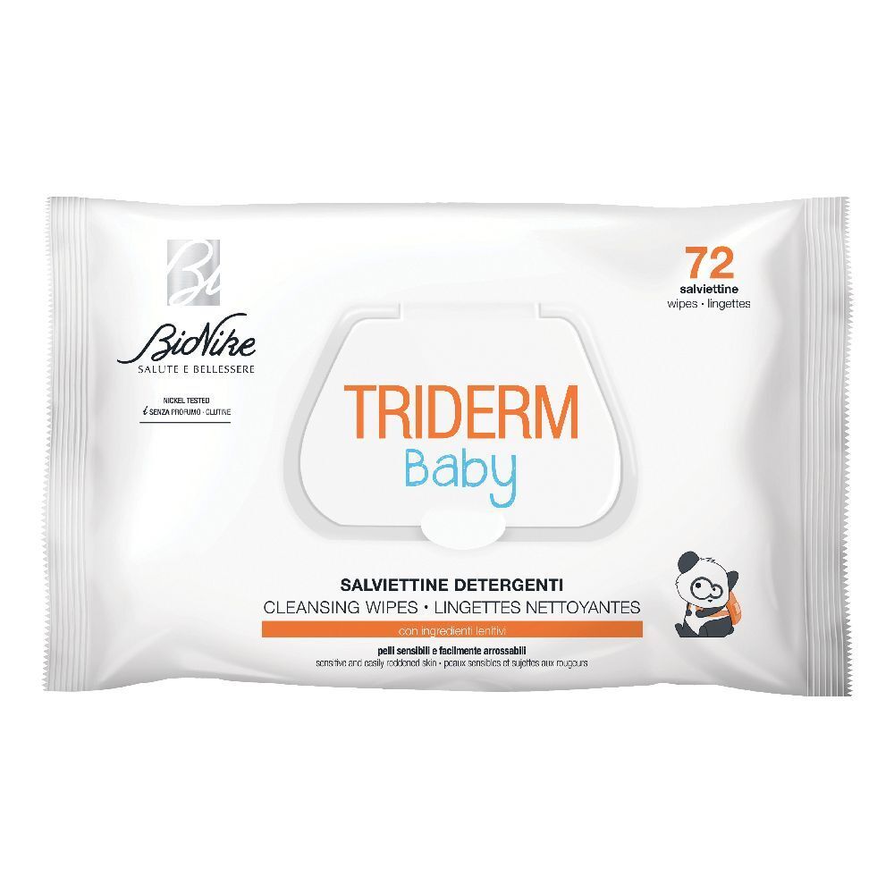 BioNike Triderm Baby Salviettine Detergenti 72 pz Salviette