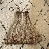 Free People Dresses | Free People Brown Sun Dress With Hooked Front | Color: Brown/Tan | Size: 4