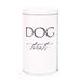 White Classic Treat Canister for Dogs, Small