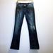 American Eagle Outfitters Jeans | American Eagle Outfitters Jeans With Bling.Sz 0 | Color: Blue/Gold | Size: 0