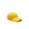 Lacoste Mens Organic Cotton Pique Adjustable Cap - Wasp - One Size Yellow