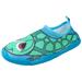 Lil' Fins Kids Water Shoes - Beach Shoes Summer Fun 3D Toddler Water Shoes Kids Quick Dry Swim Shoes Turtle 4/5 M US