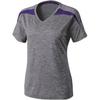 Holloway Ladies Ballistic TShirt 222302 Large Athletic Heather Purple Heather